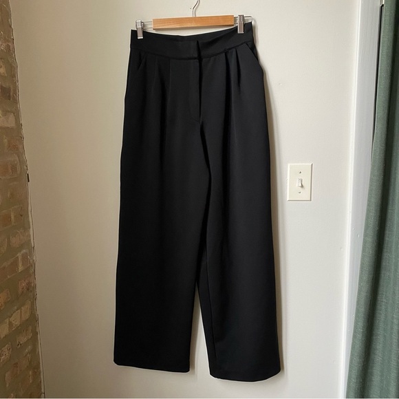 H&M Black Wide-Leg Pants size S - Picture 1 of 10